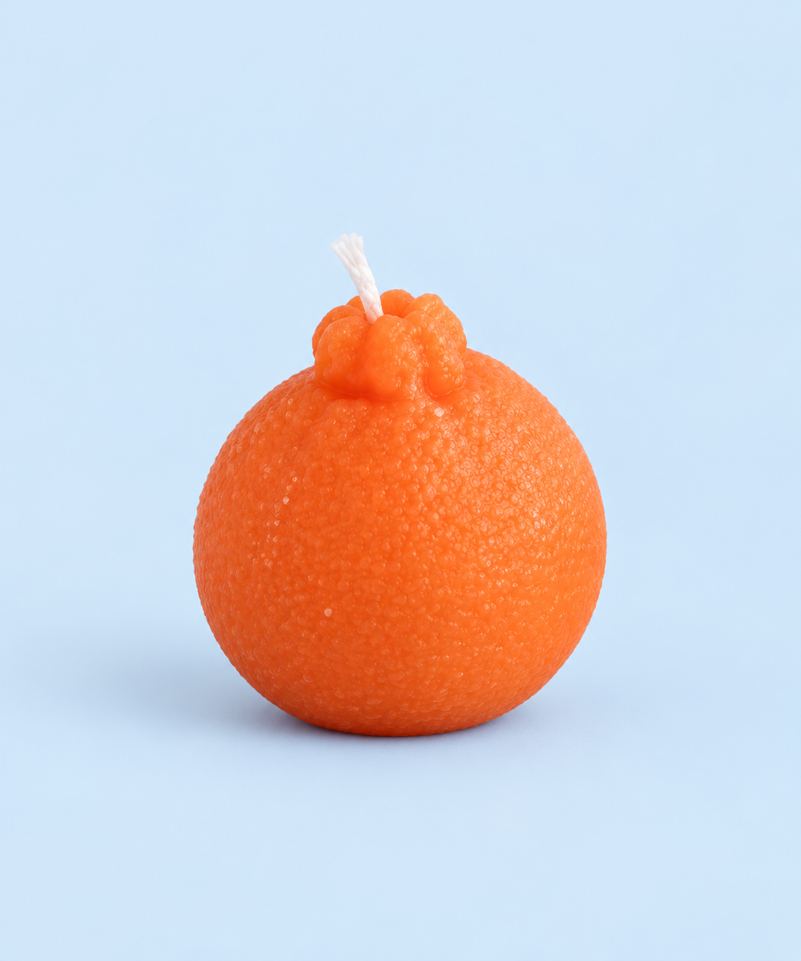 Mandarin orange beeswax candle, hand-poured in California with no paraffin