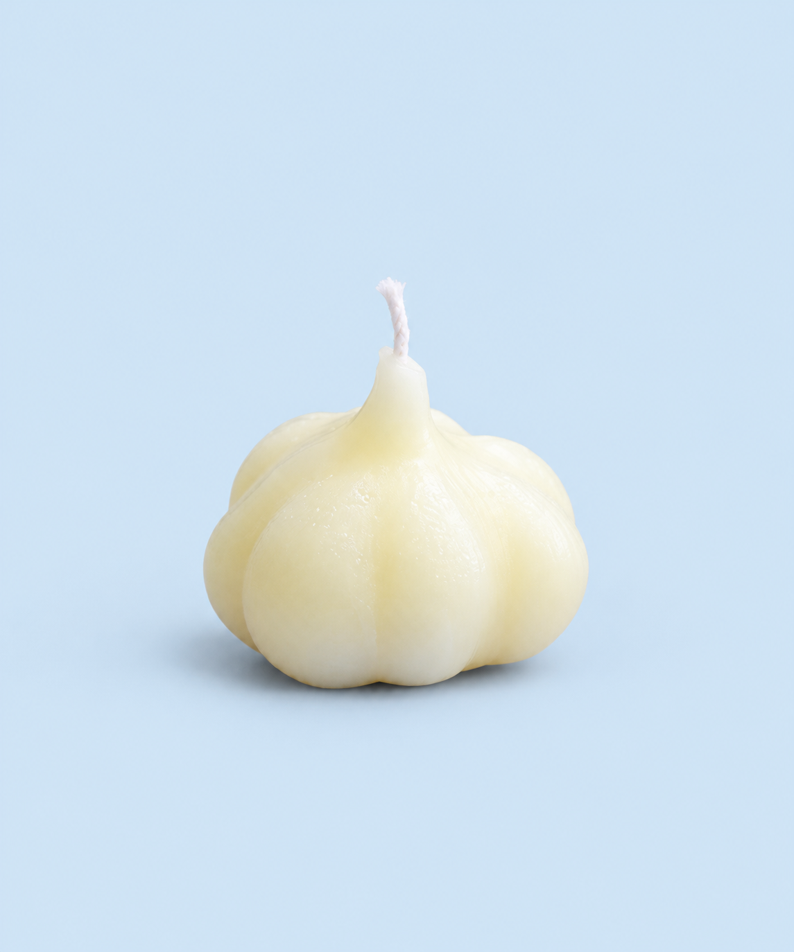 Garlic bulb beeswax candle, unscented and handmade in California
